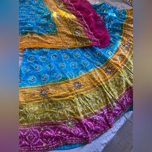 Multi color garba choli